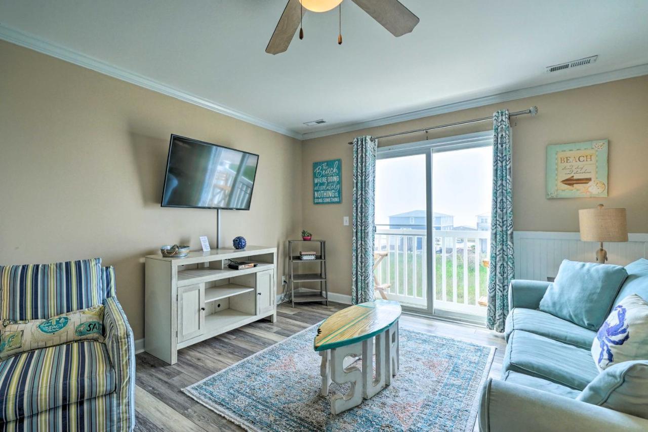 Ocean-View Oak Island Condo, 1 Block To Beach! Kültér fotó
